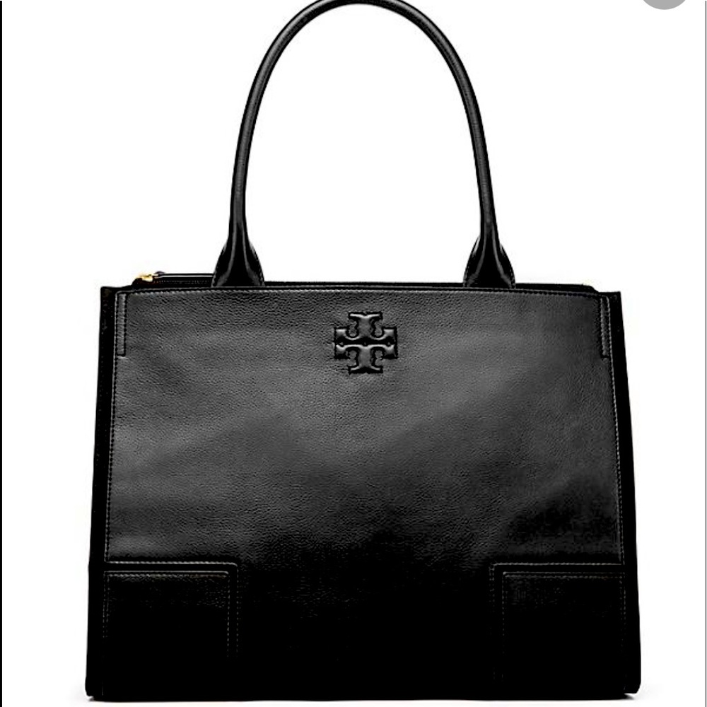 Ella Canvas leather tote
